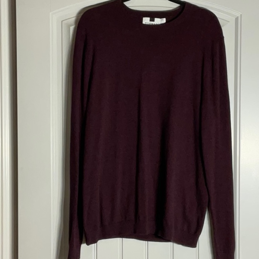 Topman Purple Knit Crewneck Sweater